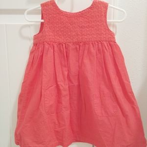 💜18 month sleeveless pink Carter's dress